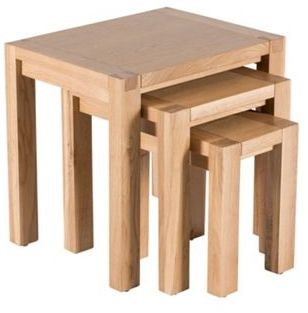 Willis & Gambier Oak 'Monterey' nest of 3 tables