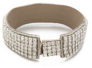 Deepa Gurnani Crystal Woven Bracelet