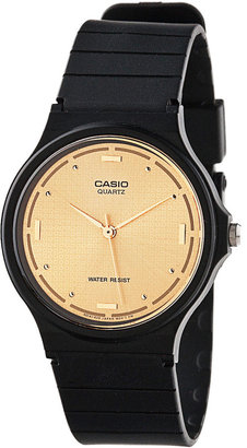 Casio MQ-76-9A Resin & Gold Analog Watch