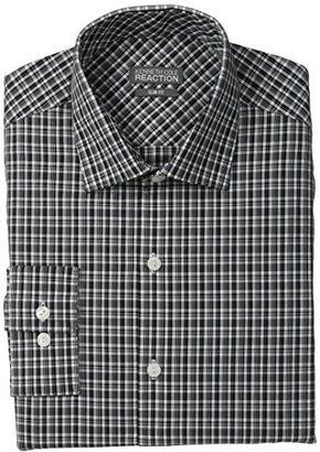 Kenneth Cole Reaction Men's Slim-Fit Graphic Check Shirt