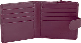 Barneys New York Woven Leather Snap-Front Wallet