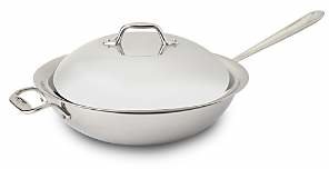 All-Clad Stainless Steel 12 Chef's Pan with Lid
