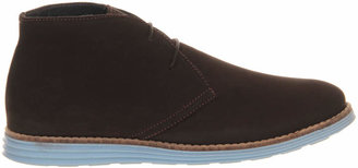 Ask the Missus Jupiter Chukka boots Brown Nubuck Pastel Blue Sole