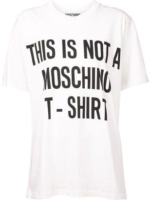 Moschino 'This is not a Moschino' T-shirt
