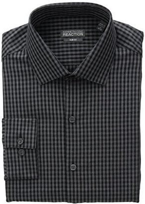 Kenneth Cole Reaction Men's Slim-Fit Micro Check Shirt