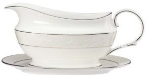 Lenox Venetian Lace Gravy Boat and Stand