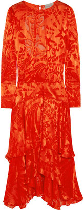 Hampton Sun Preen by Thornton Bregazzi Naboo cutout devoré-satin dress