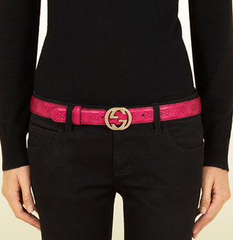 Gucci belt with interlocking G buckle