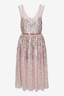 French Connection Shimmer Shower Midi Dress