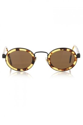 Giorgio Armani Tortoiseshell Round Frame Sunglasses