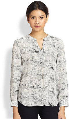 Joie Peterson Printed Silk Tunic