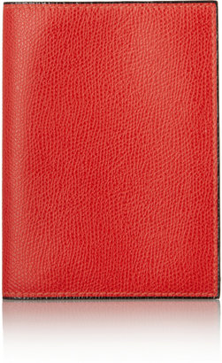 Valextra Textured-leather passport cover