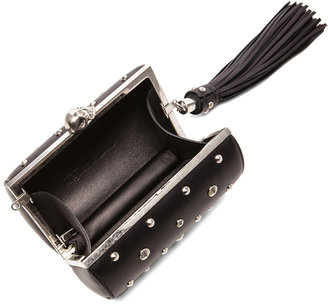 Alexander McQueen North South Skull Studded Nappa Clutch