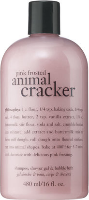 philosophy Pink Frosted Animal Cracker Shampoo, Shower Gel & Bubble Bath