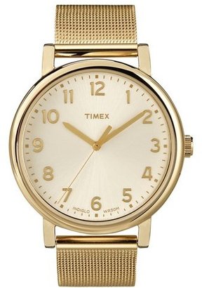 Timex 'Easy Reader' Mesh Bracelet Watch, 38mm