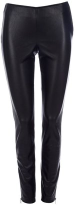 House of Fraser W Collection Black Leather Look Legging