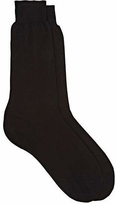 Barneys New York Men's Rib-Knit Mid-Calf Socks - Black