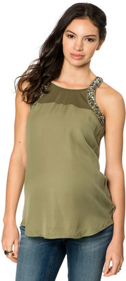 A Pea in the Pod Beaded Detail Maternity Blouse