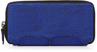 3.1 Phillip Lim Pashli Zip-Around Wallet, Electric Blue