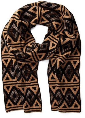 21men 21 MEN diamond-patterned scarf