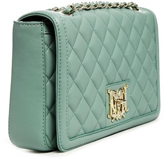 Love Moschino Quilted Chain Strap Soulder Bag in Light Blue
