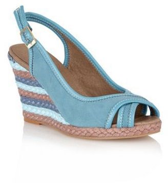 Lotus Blue 'Pacific' sling-back open toe sandals
