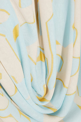 Diane von Furstenberg Rina printed silk-chiffon top