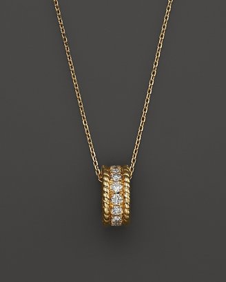 Bloomingdale's Diamond Rolling Pendant Necklace in 14K Yellow Gold, .25 ct. t.w.