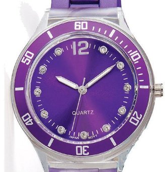 Avon Metallic Bracelet Watch in Purple & Teal