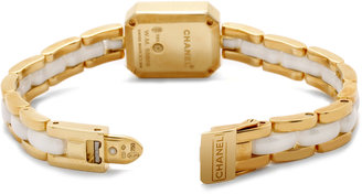 Chanel Women's Premier 18K Gold and White Ceramic White Dial