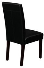 Monsoon Villa Faux Leather Black Dining Chairs (Set of 2)