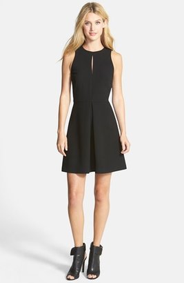 Vince Camuto Pleat Front Fit & Flare Dress