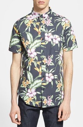 Globe 'Panama' Short Sleeve Tropical Print Shirt