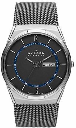 Skagen Men's SKW6078 Titanium Mesh Analog-Quartz Watch with Stainless-Steel Strap