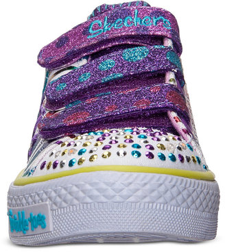 Skechers Girls' Twinkle Toes: Shuffles - Polka Dot Crushers Casual Sneakers from Finish Line