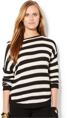 Lauren Ralph Lauren Petite Dolman-Sleeve Striped Sweater