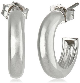 Judith Jack Modern Links" Sterling Silver Mini Hoop Earrings