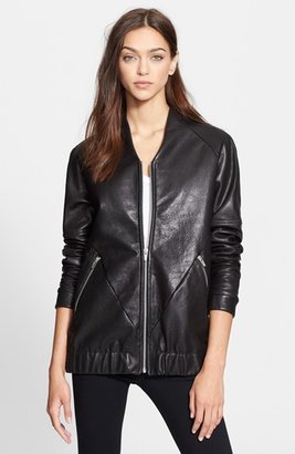 Veda 'Theo' Oversize Leather Bomber Jacket