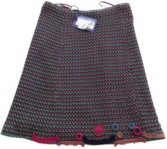 Prada Burgundy Cotton Skirt