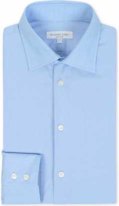 Richard James Poplin tailored-fit single-cuff shirt