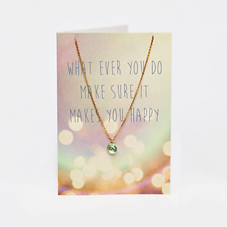 Orelia Happy Gift Card Swarovski Crystal Pendant