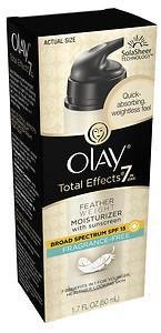 Olay Total Effects Featherweight Moisturizer with Sunscreen Broad Spectrum SPF 15, Fragrance Free