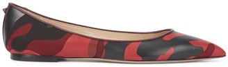 RED Valentino Valentino Red and black camouflage flats