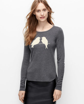 Ann Taylor Bird Print Sweater