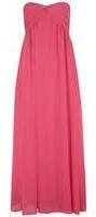 Alice & You Womens Hot pink ruched bandeau maxi dress- Pink