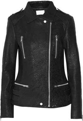 Walter W118 by Baker Aggie textured-leather biker jacket