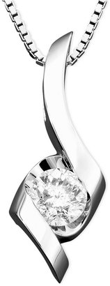 Sirena Diamond Pendant Necklace in 14k White Gold (1/4 ct. t.w.)