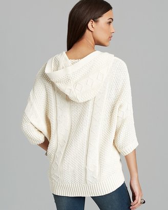 Free People Cardigan - Washed Out Hooded