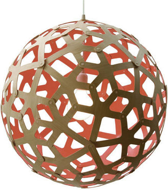 David Trubridge Design Coral Pendant - Paint, 15.5 in. in Salmon -Open Box