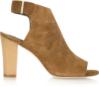 Twelfth St. By Cynthia Vincent Laney embossed suede ankle boots